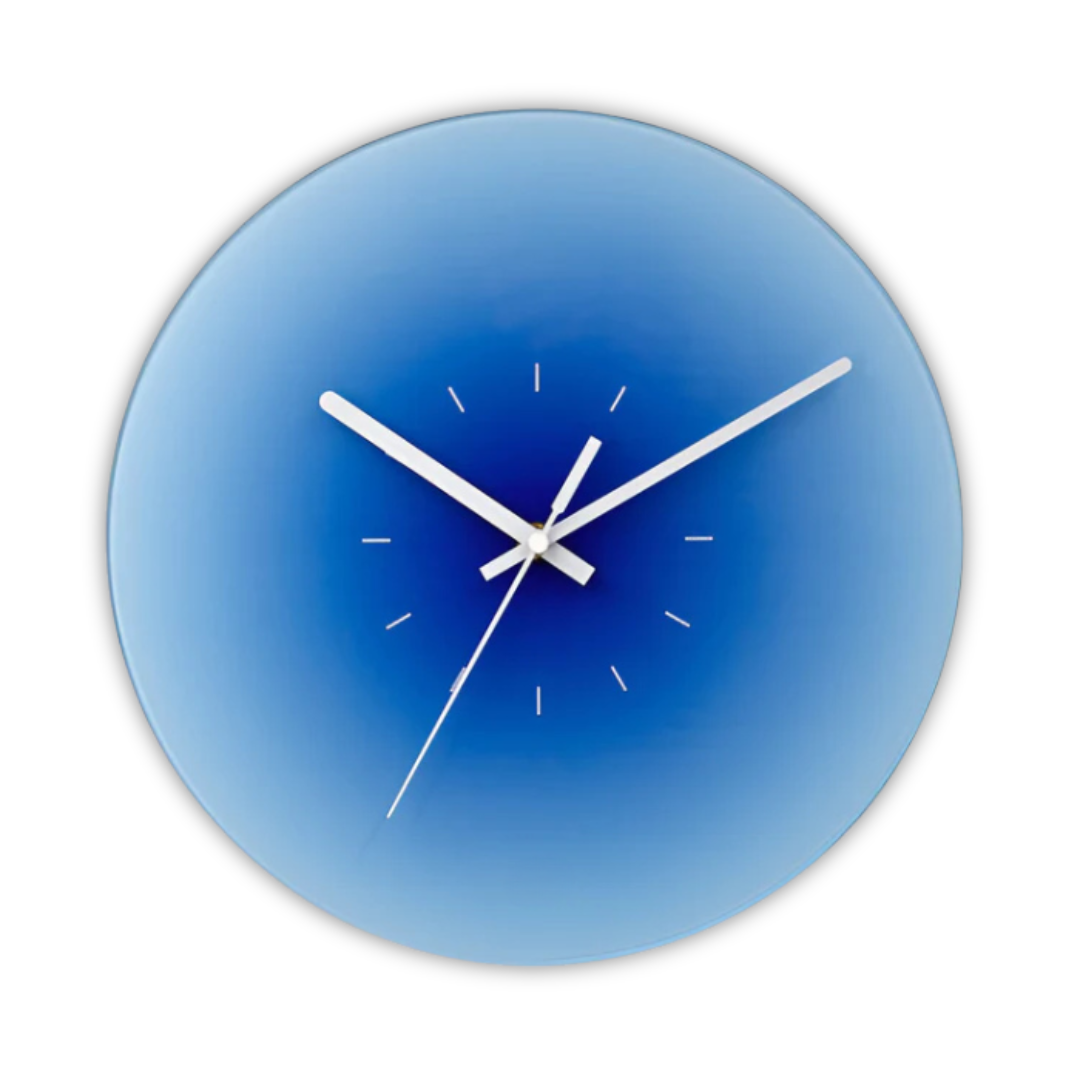 Modern Decorative Wall Clock with Glass Design
