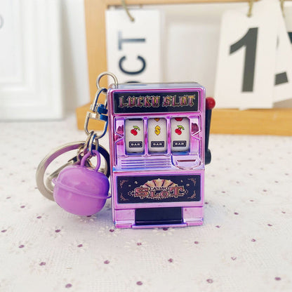 Slot Machine Keychain – Fun Novelty Accessory