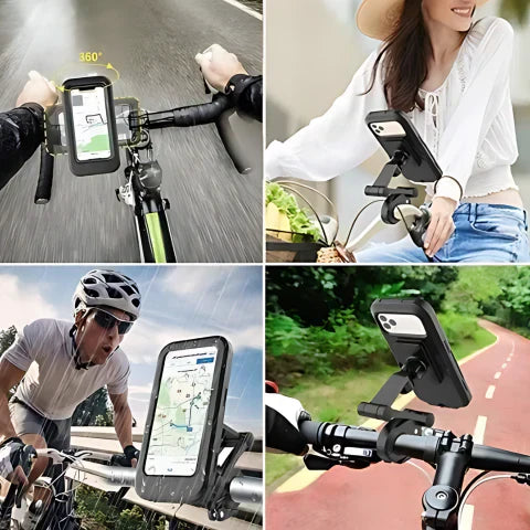 Waterproof Phone Holder for Bikes – 360° Rotatable, Rainproof
