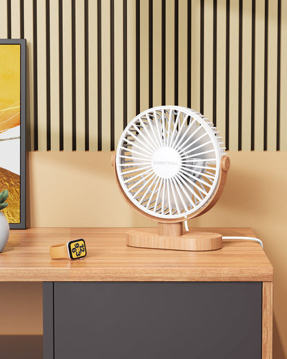 6.5 Inch Portable USB Desk Fan for Home, Office, Car, and Travel