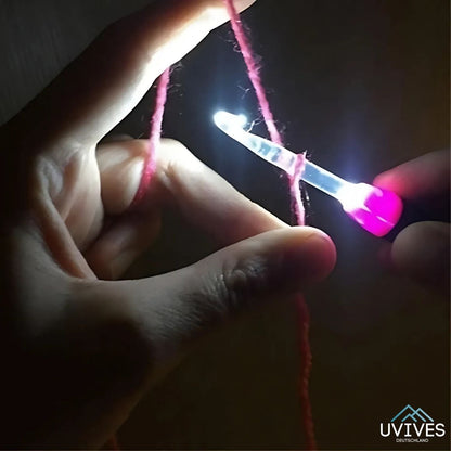 Rechargeable Glow Crochet Hooks Set