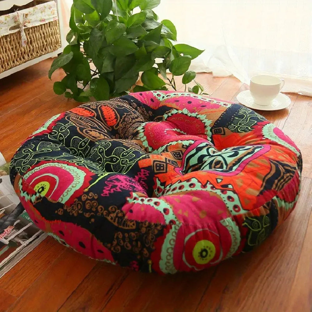 Chic Floral Floor Pillow for Stylish Comfort