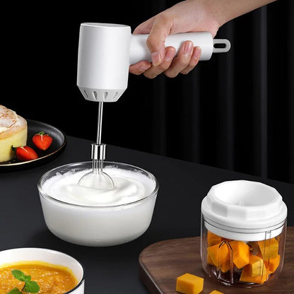 Versatile Electric Meat Mincer and Whisk Combo