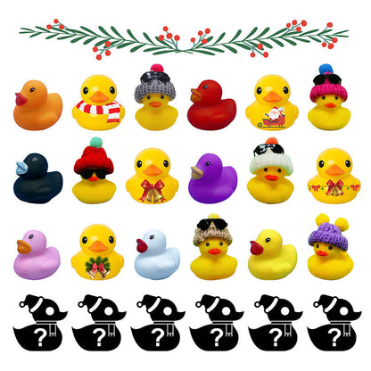 Joyful Countdown: 24 Festive Rubber Ducks for Kids