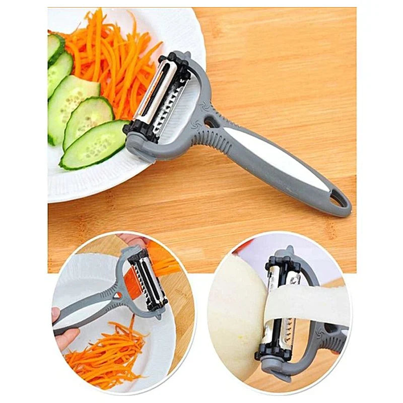 Versatile 3-in-1 Kitchen Peeler for Effortless Food Prep