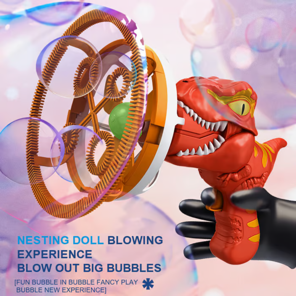 BubbleBuddy – Portable Dinosaur Bubble Blaster for Endless Fun! 🦖🫧