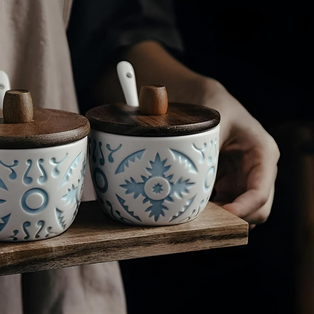 Elegant Ceramic Spice Storage Collection