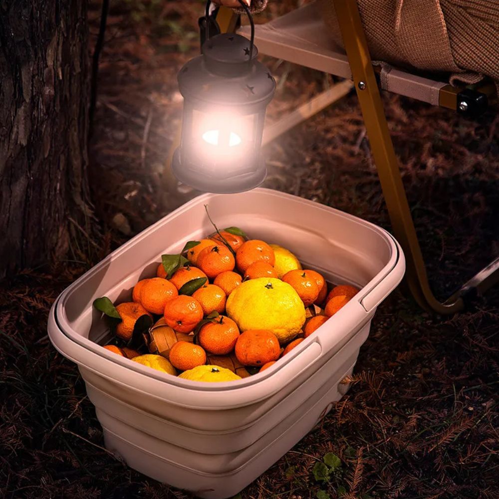 Foldable Multi-Purpose Basket – Ideal for Camping, BBQ, and Home Use