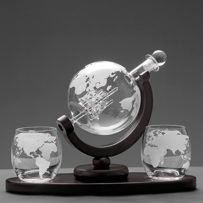 Whiskey Globe Glass Set – Premium Drinking Glasses for Enthusiasts