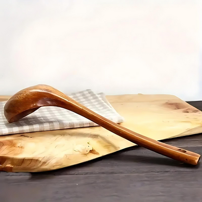 Eco-Friendly Wooden Soup Spoon - Single Unit
