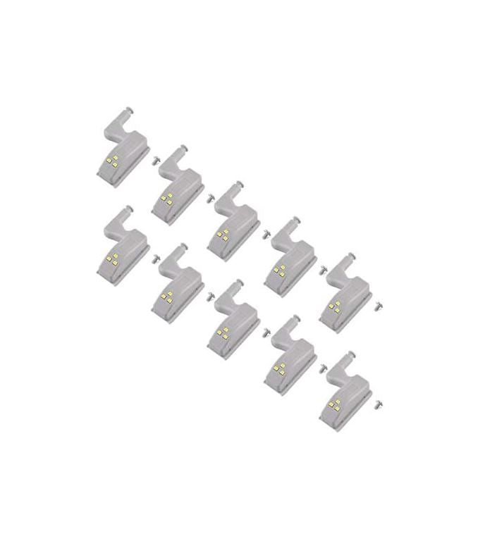 Motion-Activated LED Lights for Hinges (Pack of 10)