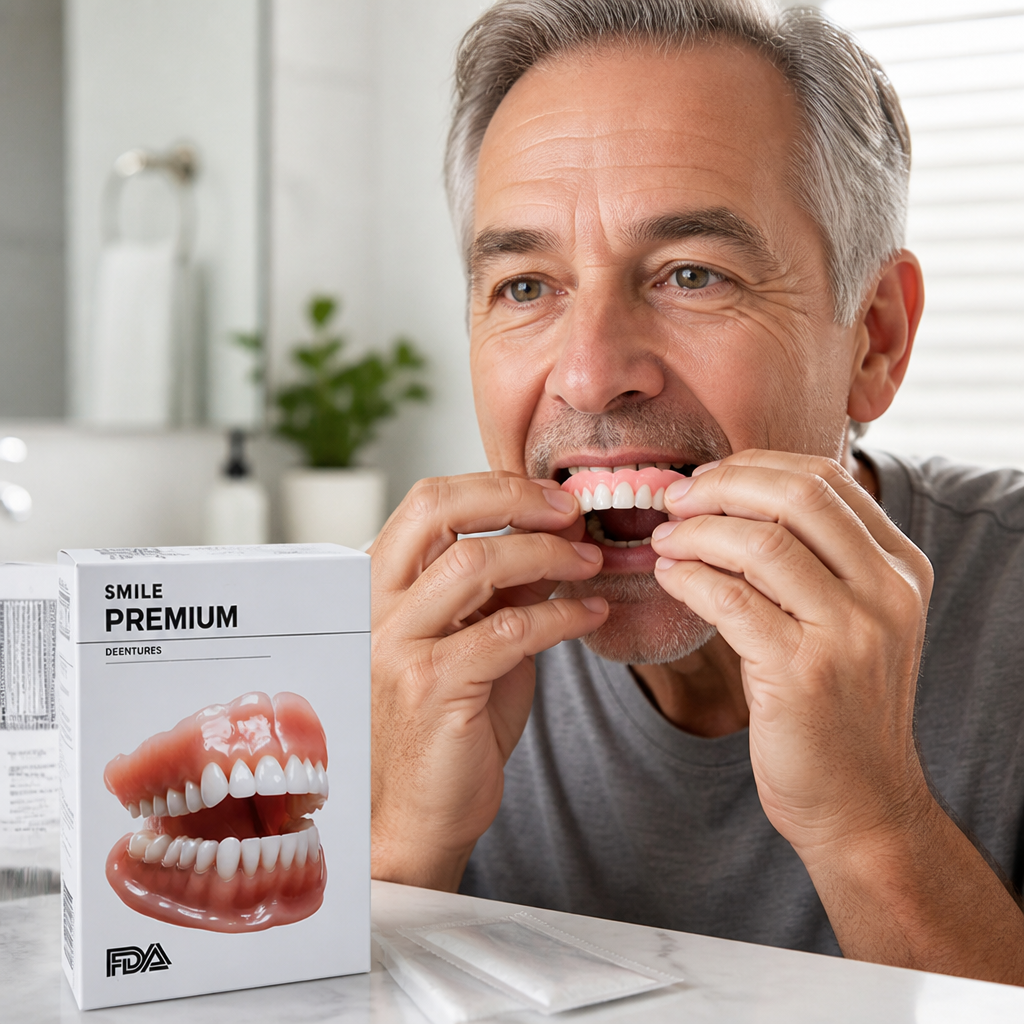 Customizable Comfort Denture Set for Natural Smiles