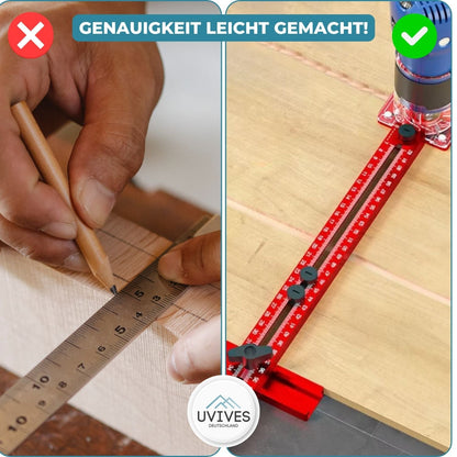 Precision Woodworking Router Template - Aluminum Alloy for Professionals & DIY
