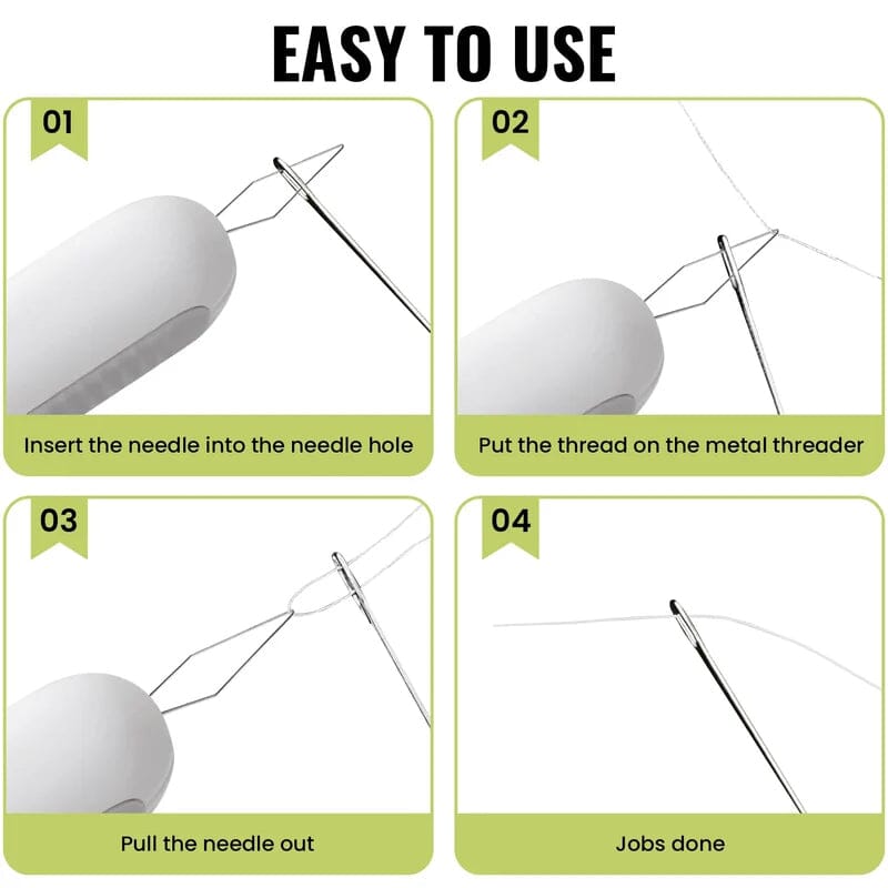 Dual Function Needle Threader and Stitch Remover Tool