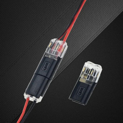 Dual-Core Connector with Secure Fastening Clip