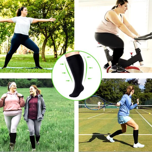Comfort Fit Compression Socks for Curvier Legs