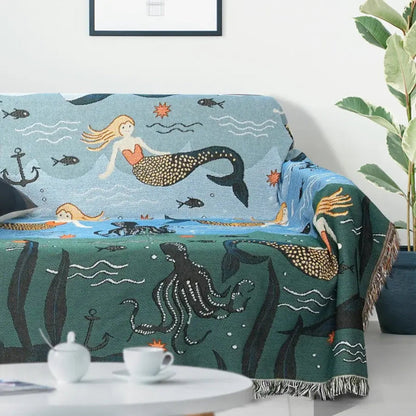 Enchanting Oceanic Sofa Protector