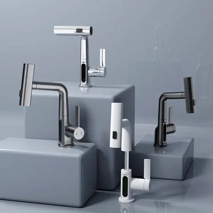Versatile 3-in-1 Smart Waterfall Faucet