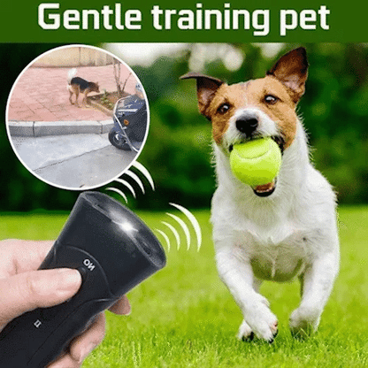 Ultrasonic Pet Trainer with LED Flashlight – Handheld Device