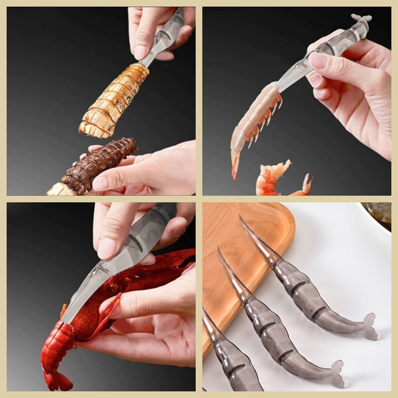 Shelling Tool for Shrimp – Easy Peeler