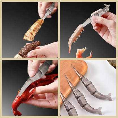 Shelling Tool for Shrimp – Easy Peeler