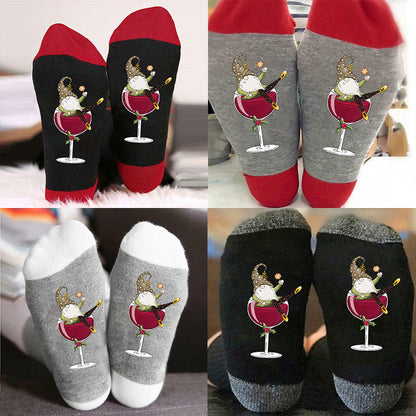 Buy One Get One Free | Creative Unisex Crew Socks for Wine Lovers