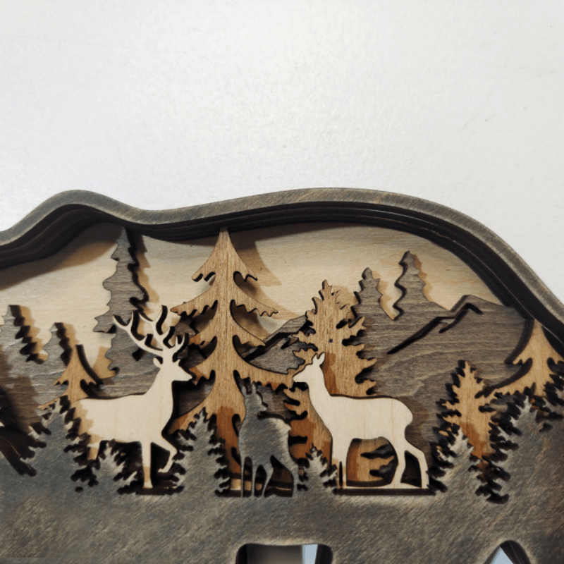 Handcrafted Wooden Forest Animal Decor | Rustic Charm & Natural Elegance for Your Home