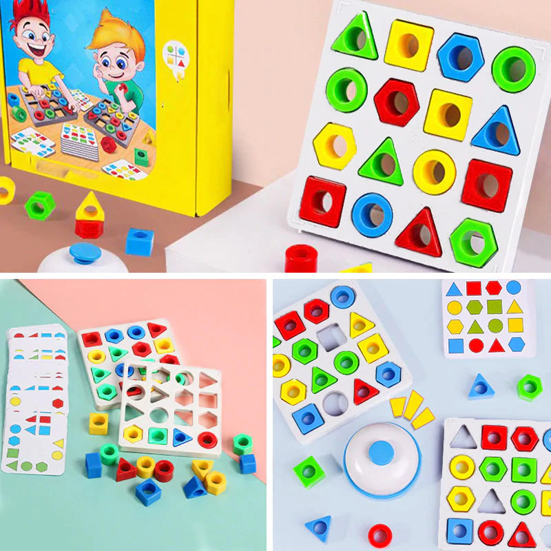 Colorful Sensory Learning Toy for Shape Adjustment Play