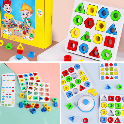 Colorful Sensory Learning Toy for Shape Adjustment Play