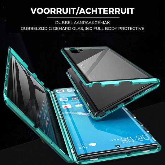 Dual-Sided Tempered Glass Phone Case for Samsung Devices