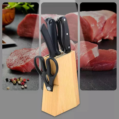 Essential 7-Piece Kitchen Knife Collection with Stand