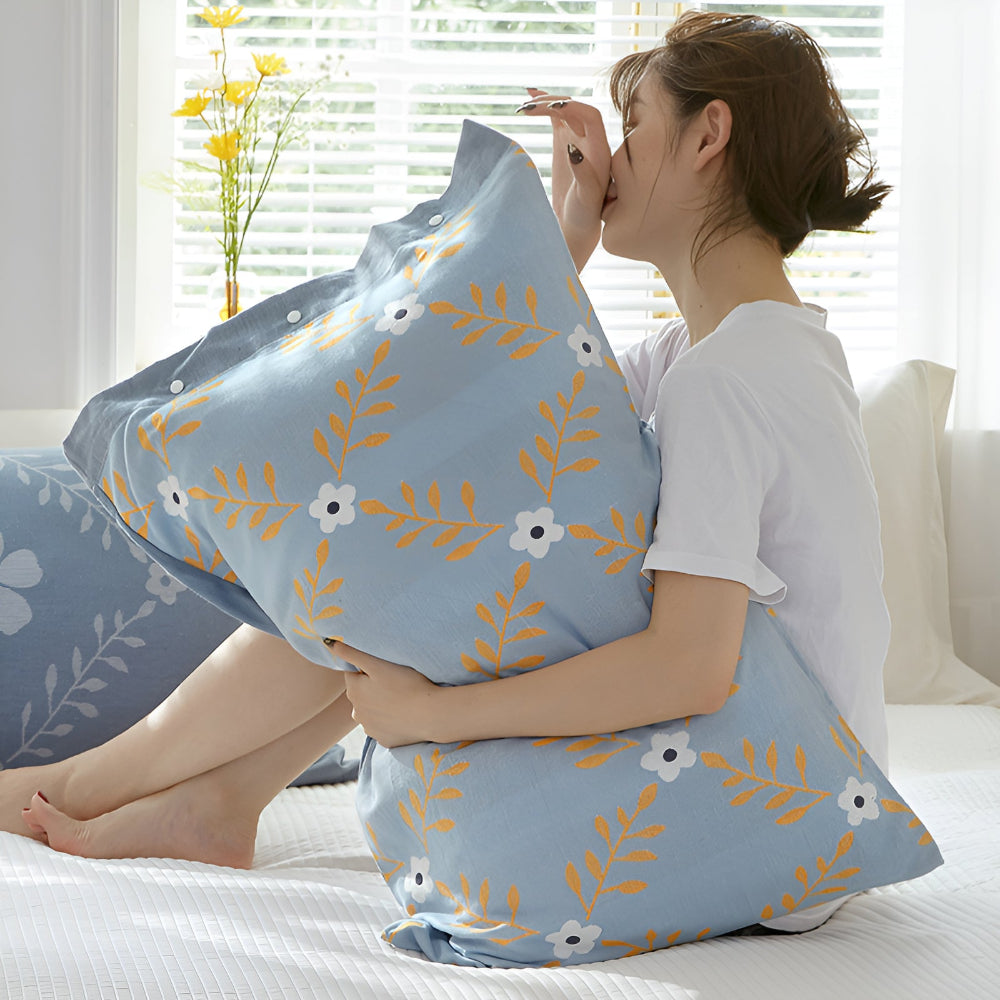 Luxurious Cotton Pillowcase with Button Closure