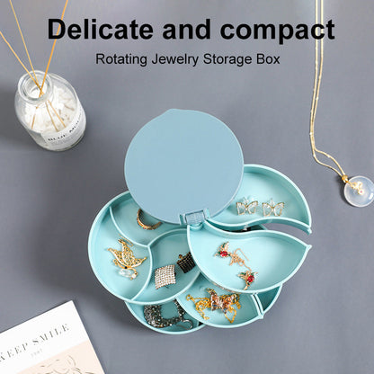 Elegant 4-Tier Rotatable Jewelry Organizer