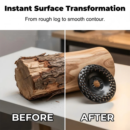 Precision Wood Shaping Disc for Angle Grinders | Effortless Shaping, Smoothing & Carving