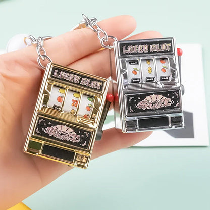 Slot Machine Keychain – Fun Novelty Accessory
