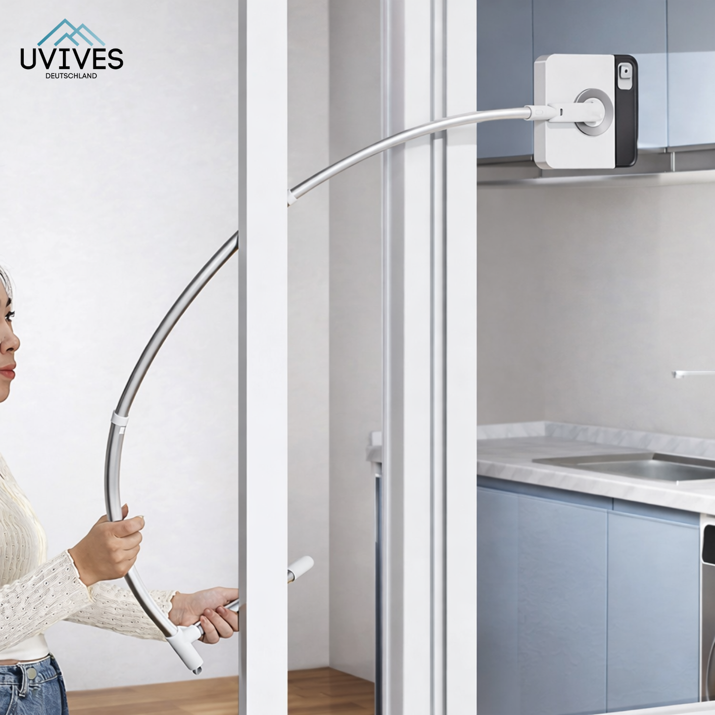 Window Cleaner with Double-Sided Magnetic Design – Quick and Easy