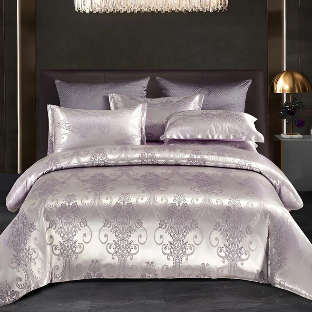 Luxury Satin Duvet Cover Set with Pillowcases – Soft and Breathable