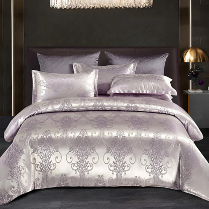 Luxury Satin Duvet Cover Set with Pillowcases – Soft and Breathable