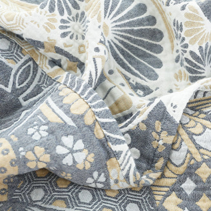 Serene Comfort Four-Layer Cotton Throw