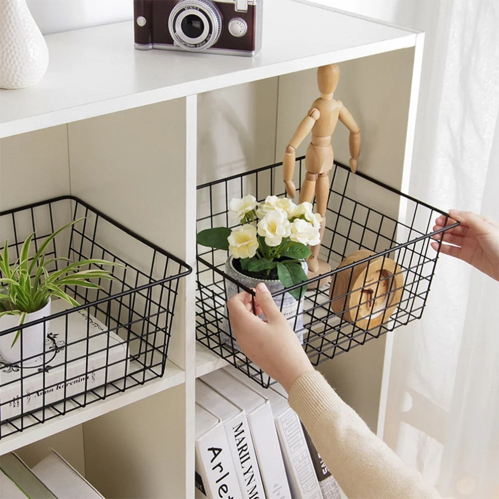 Stylish Iron Storage Basket for Organized Living