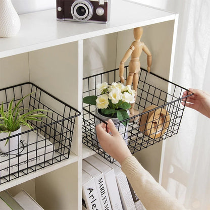 Stylish Iron Storage Basket for Organized Living
