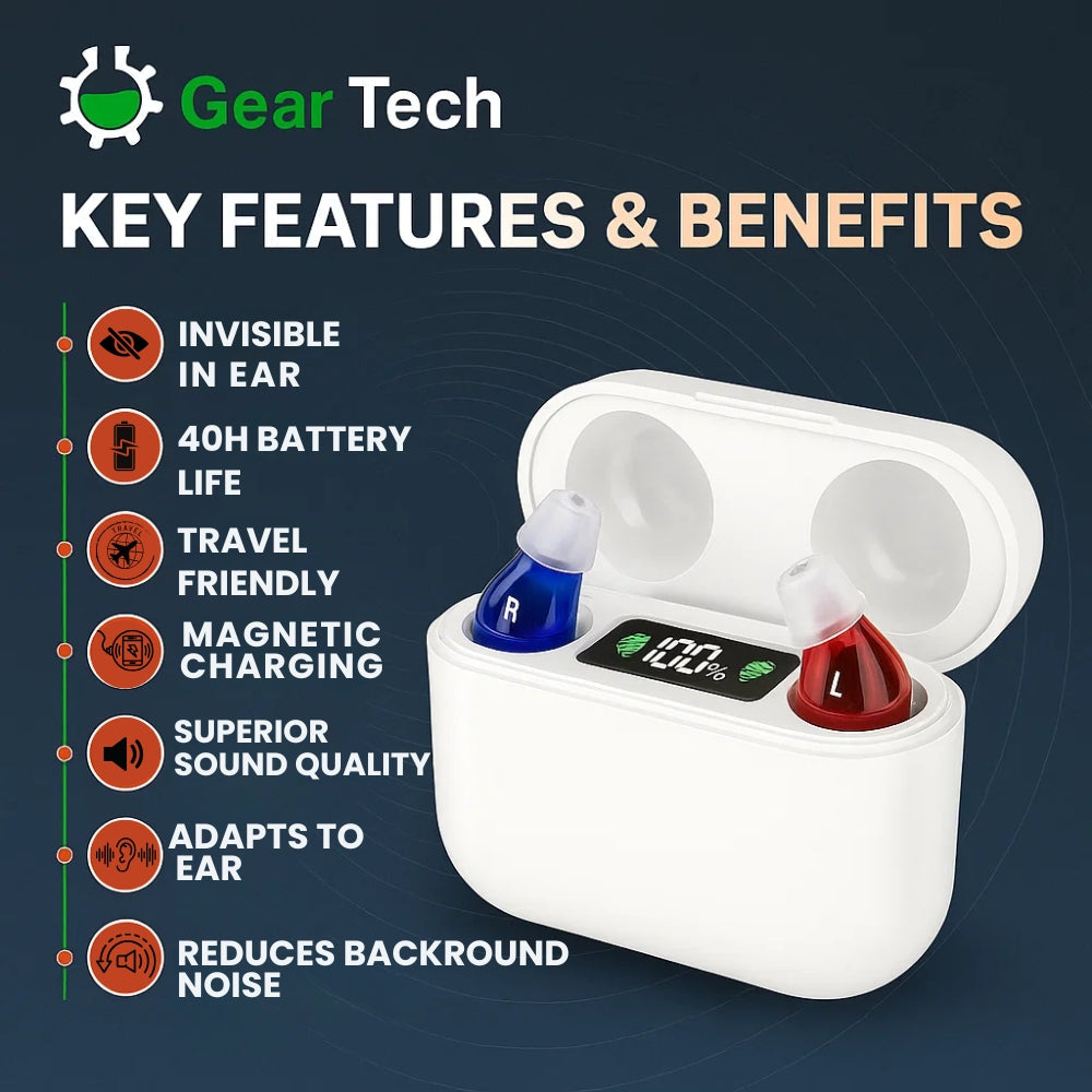 Rechargeable Hearing Aids with Noise Reduction – Compact and Discreet