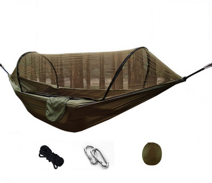 Lightweight Hammock with Mosquito Net & Tarp - Weather-Resistant for Camping & Hiking