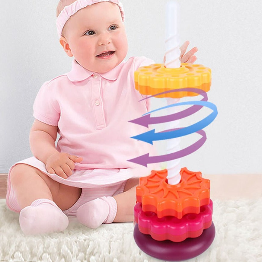 Vibrant Learning Stacking Tower for Kids