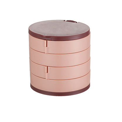 Elegant 4-Tier Rotatable Jewelry Organizer