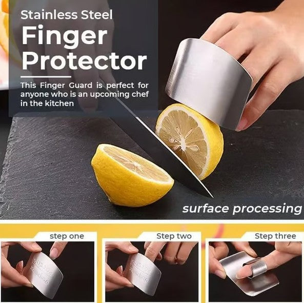 Stainless Steel Finger Protection Set - 3 Pieces