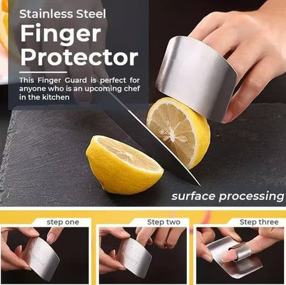 Stainless Steel Finger Protection Set - 3 Pieces