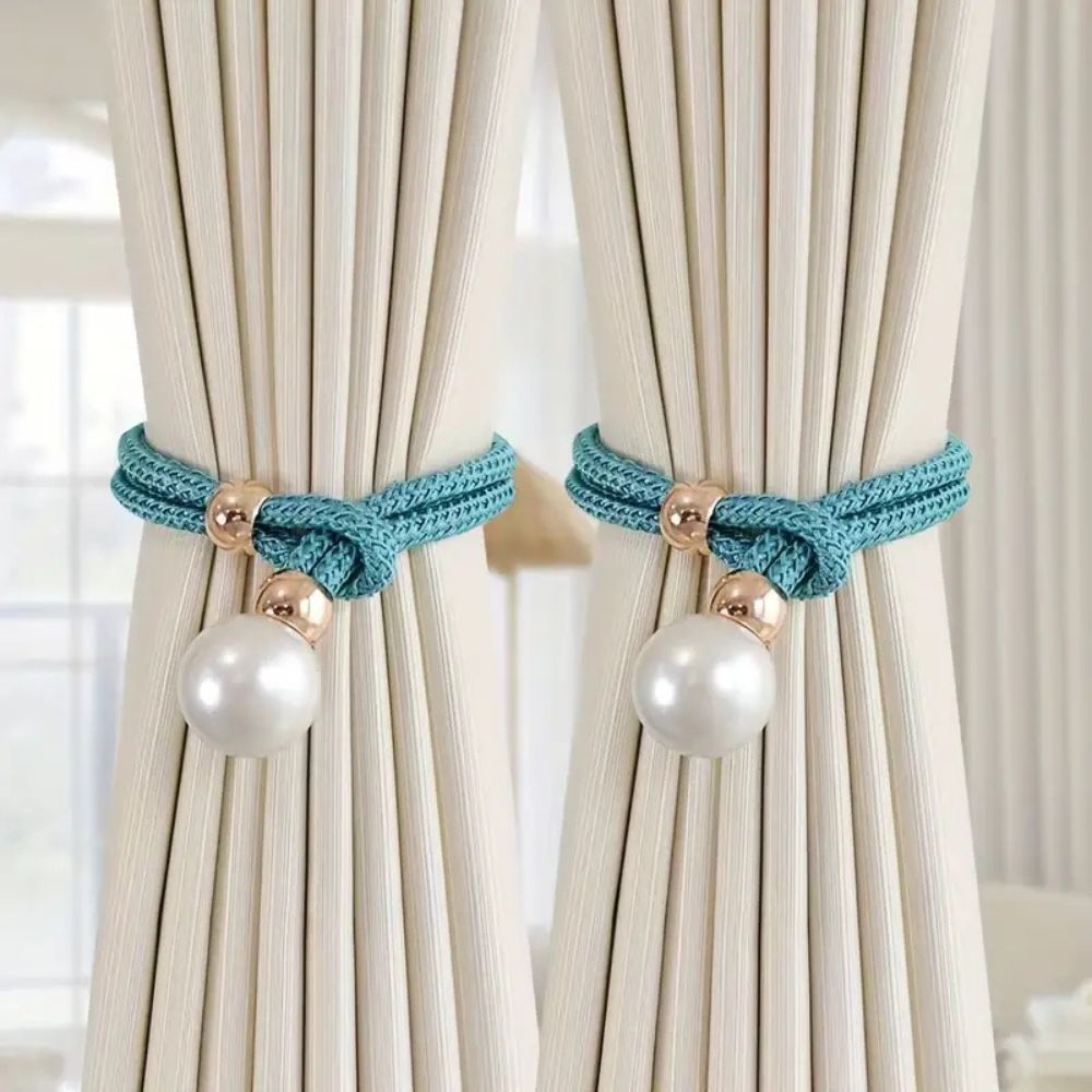 Chic Pearl Curtain Holdbacks | Set of 2
