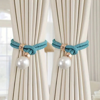 Chic Pearl Curtain Holdbacks | Set of 2