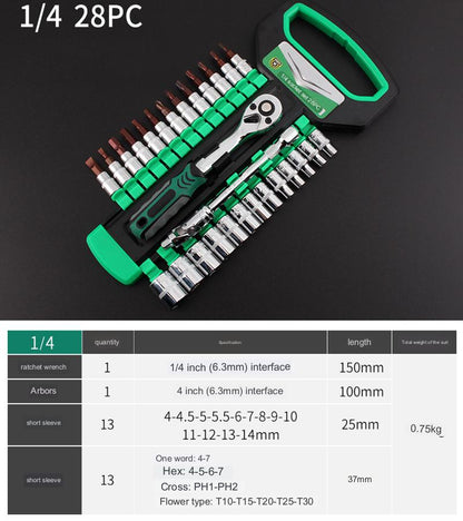 Multi-Function Wrench Tool Set for Various Sizes